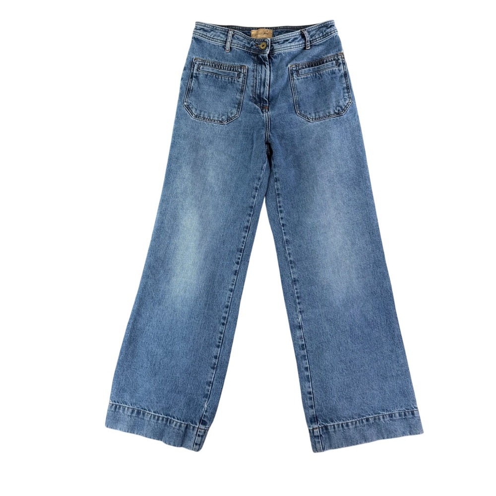 Sessùn Blue‎ Jeans Women's 30x32 Johnny O High Rise Wide Leg Medium Wash